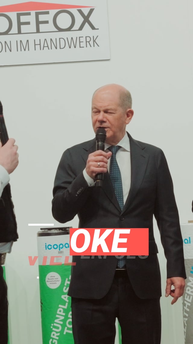 Rooffox · Messebesuch Olaf Scholz